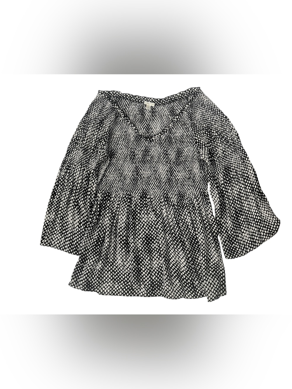 Spense black and white blouse large